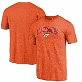 Virginia Tech Hokies Fanatics Branded Orange Arched City Tri Blend T-Shirt,baseball caps,new era cap wholesale,wholesale hats